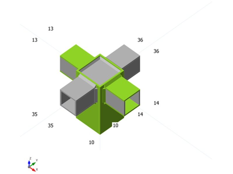 Welded node of SHS 60 and SHS 40 members: overall check with plastic strain