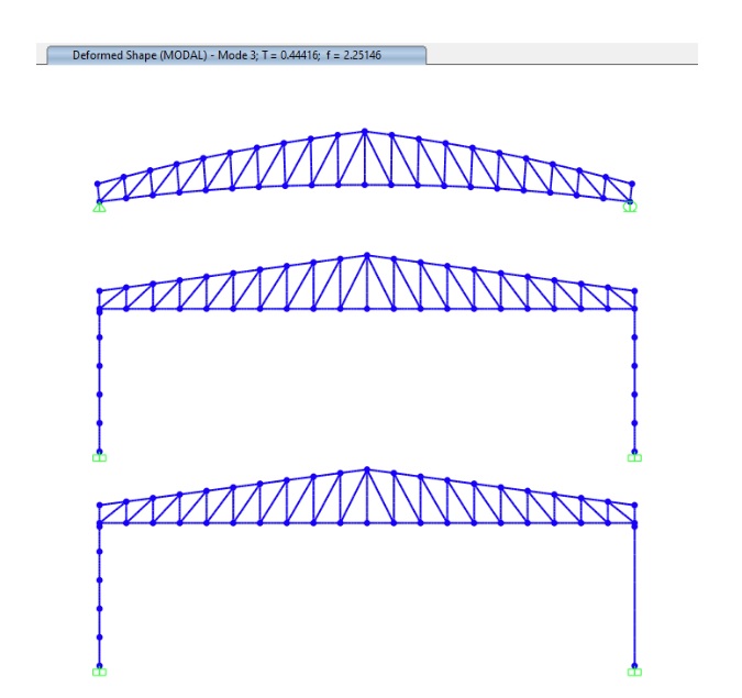 RC Column + Steel Truss