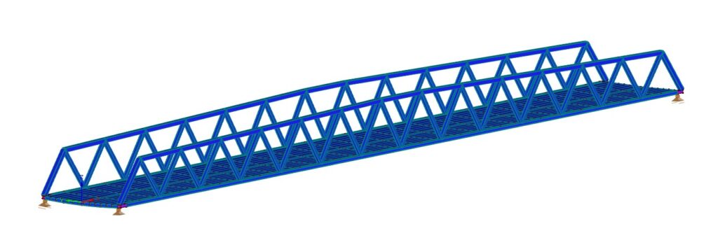 Analysis and Design of Orthotropic Deck Steel Pedestrian Bridge